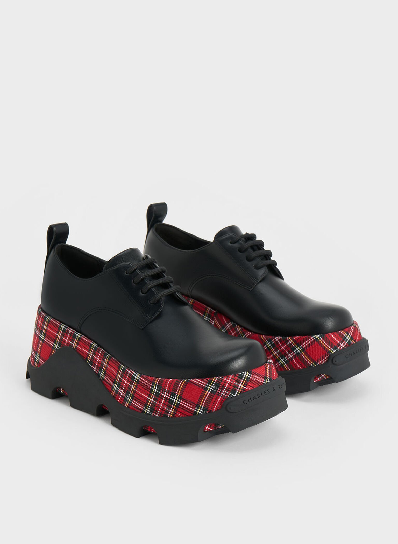 Triana Checkered Chunky Oxfords, Multi, hi-res