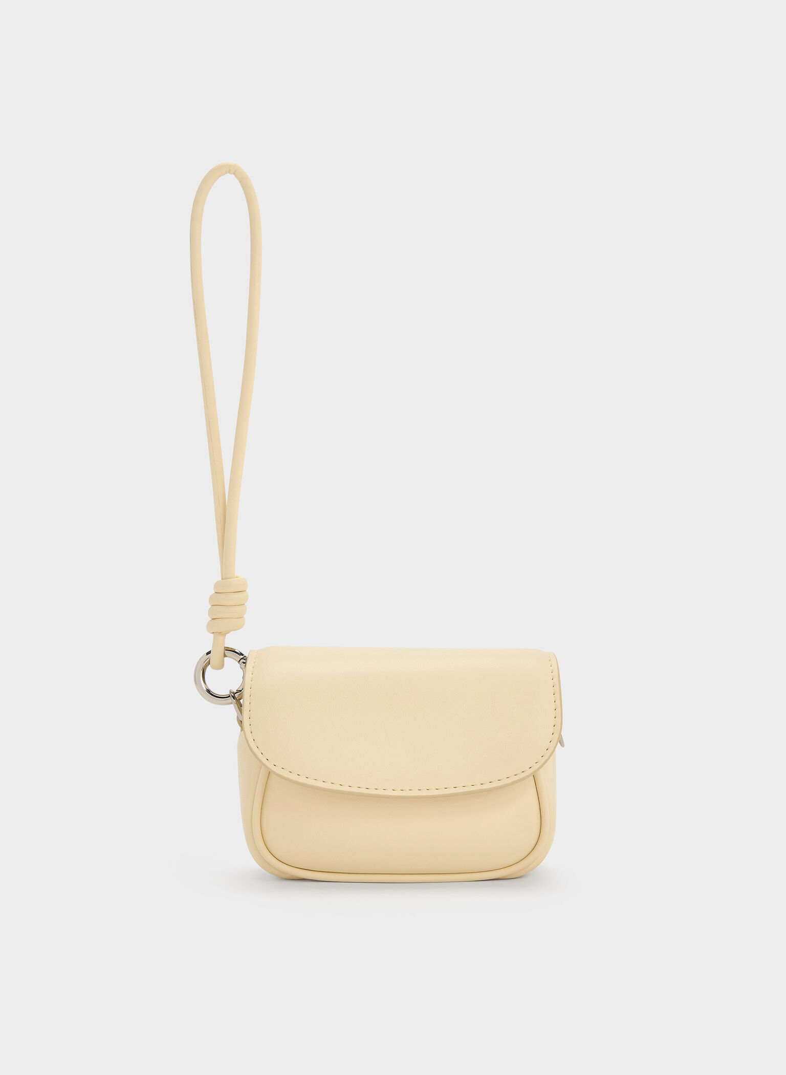 Sammie Knotted-Strap Wristlet, Butter Yellow, hi-res