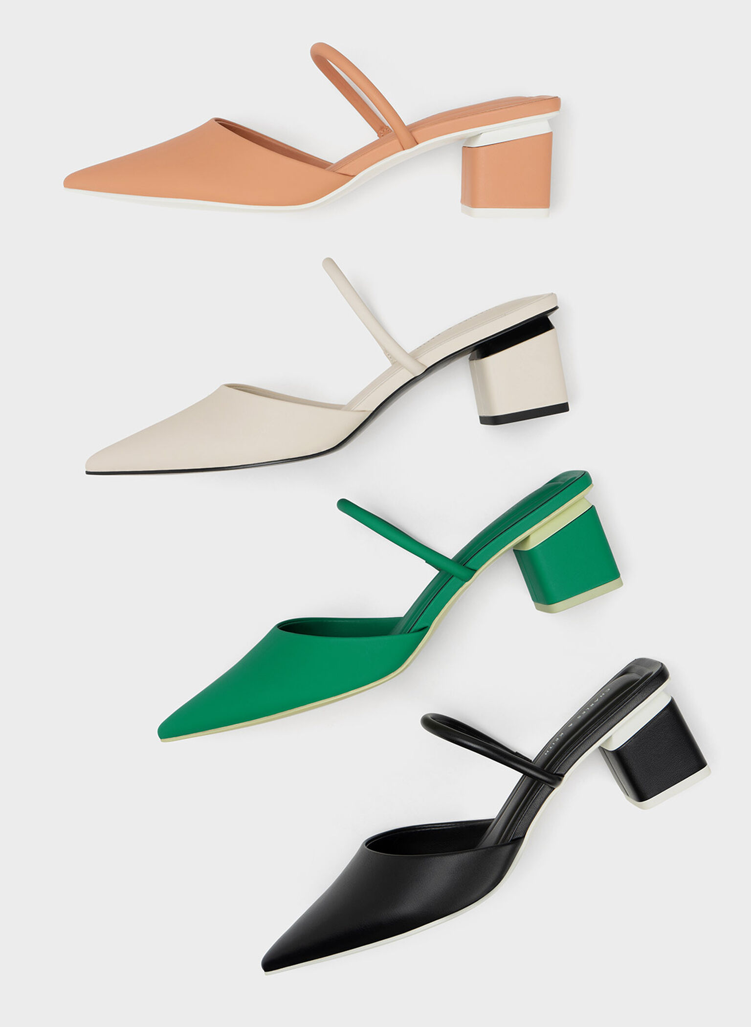 Block Heel Mules, Camel, hi-res