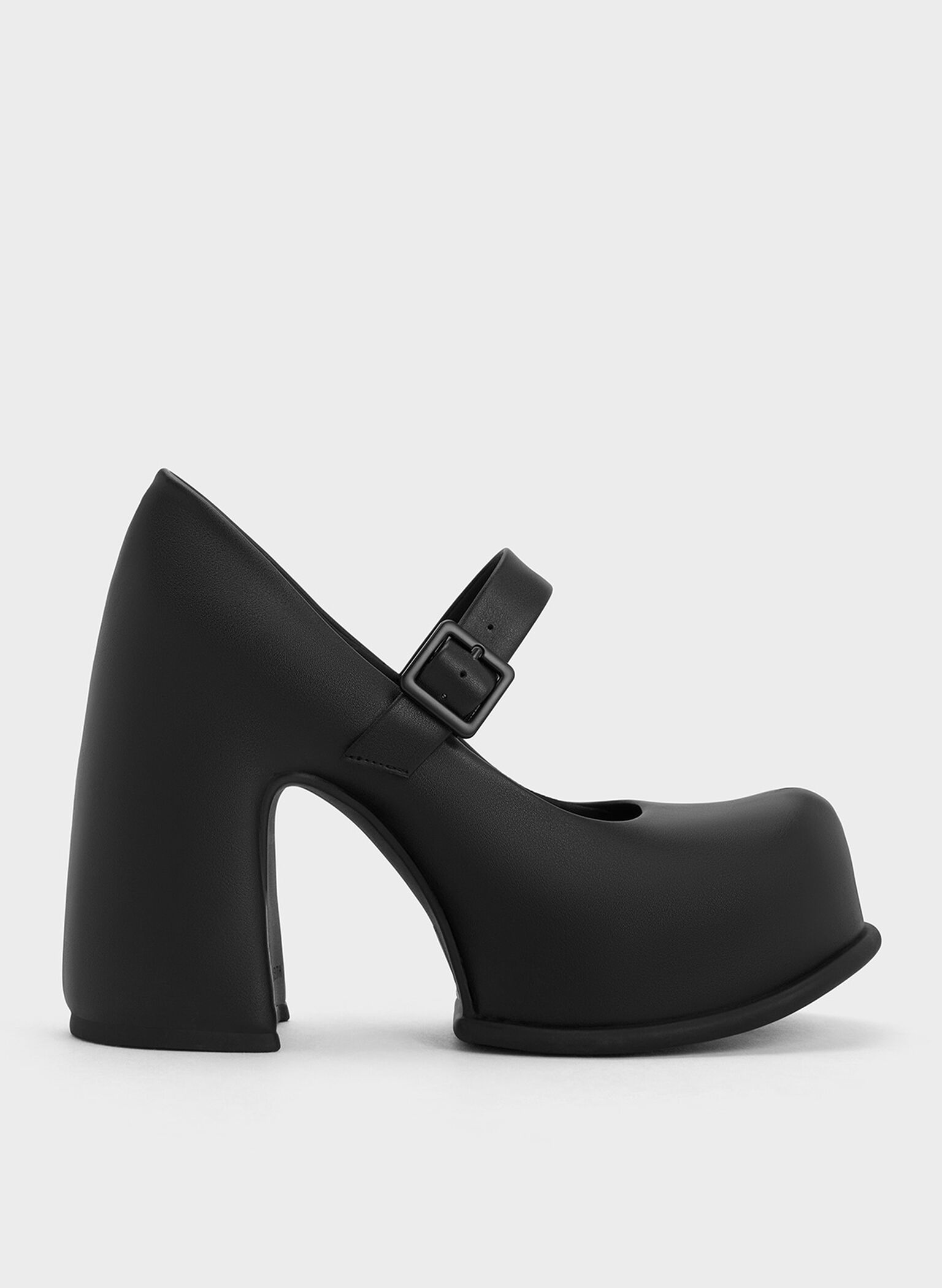 Pixie Platform Mary Janes, Black, hi-res