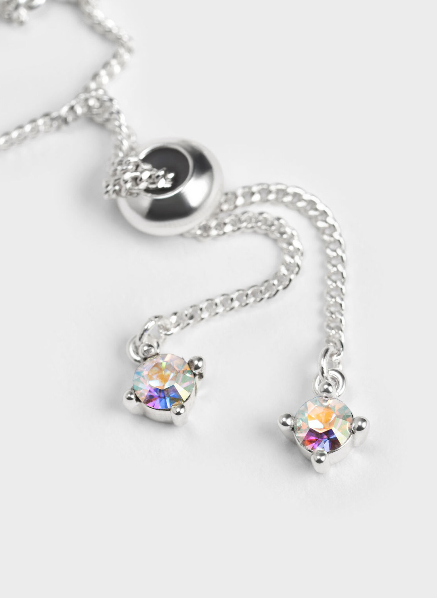 Star Motif Crystal-Embellished Bracelet, Silver, hi-res