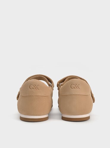 Jace Suede Mary Janes, Beige, hi-res