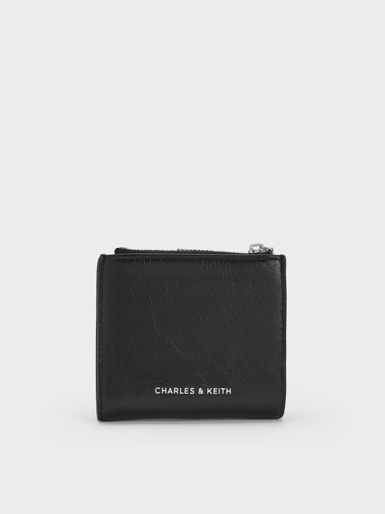 Blaise Grommet-Belt Top-Zip Small Wallet, Noir, hi-res