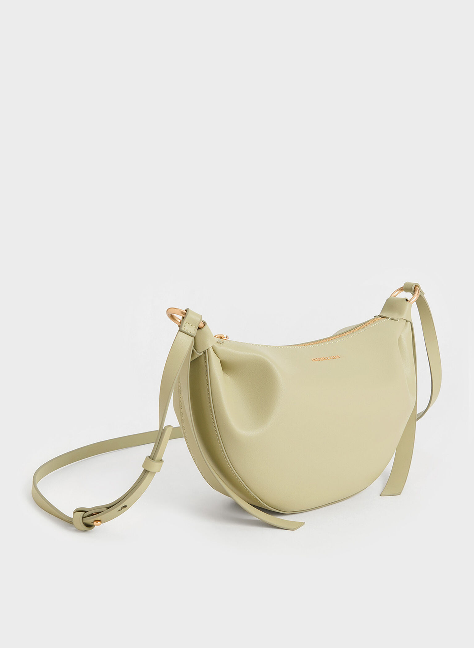 Calla Half-Moon Bag, Sage Green, hi-res