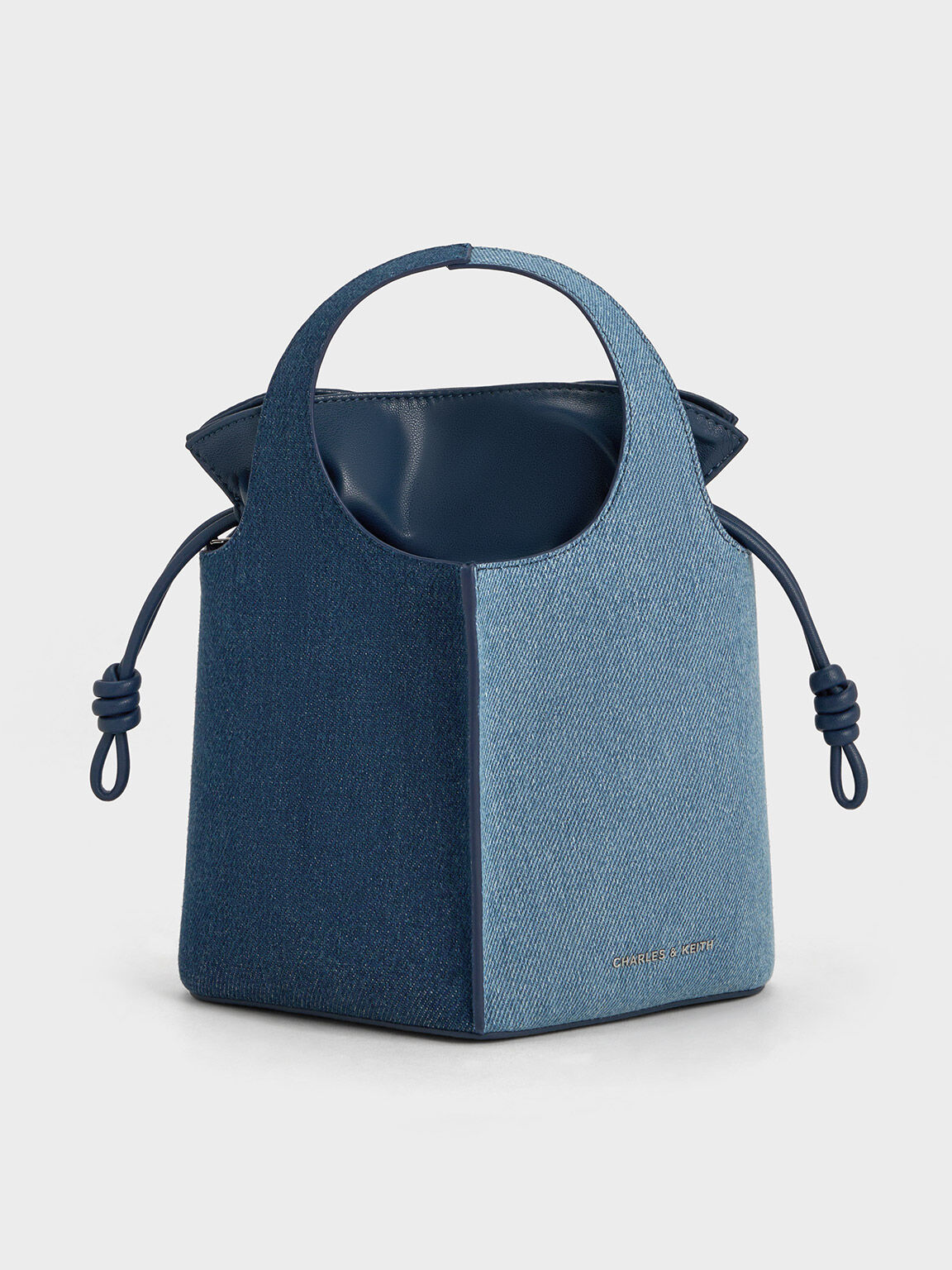 Arlys Denim Bucket Bag Denim Blue