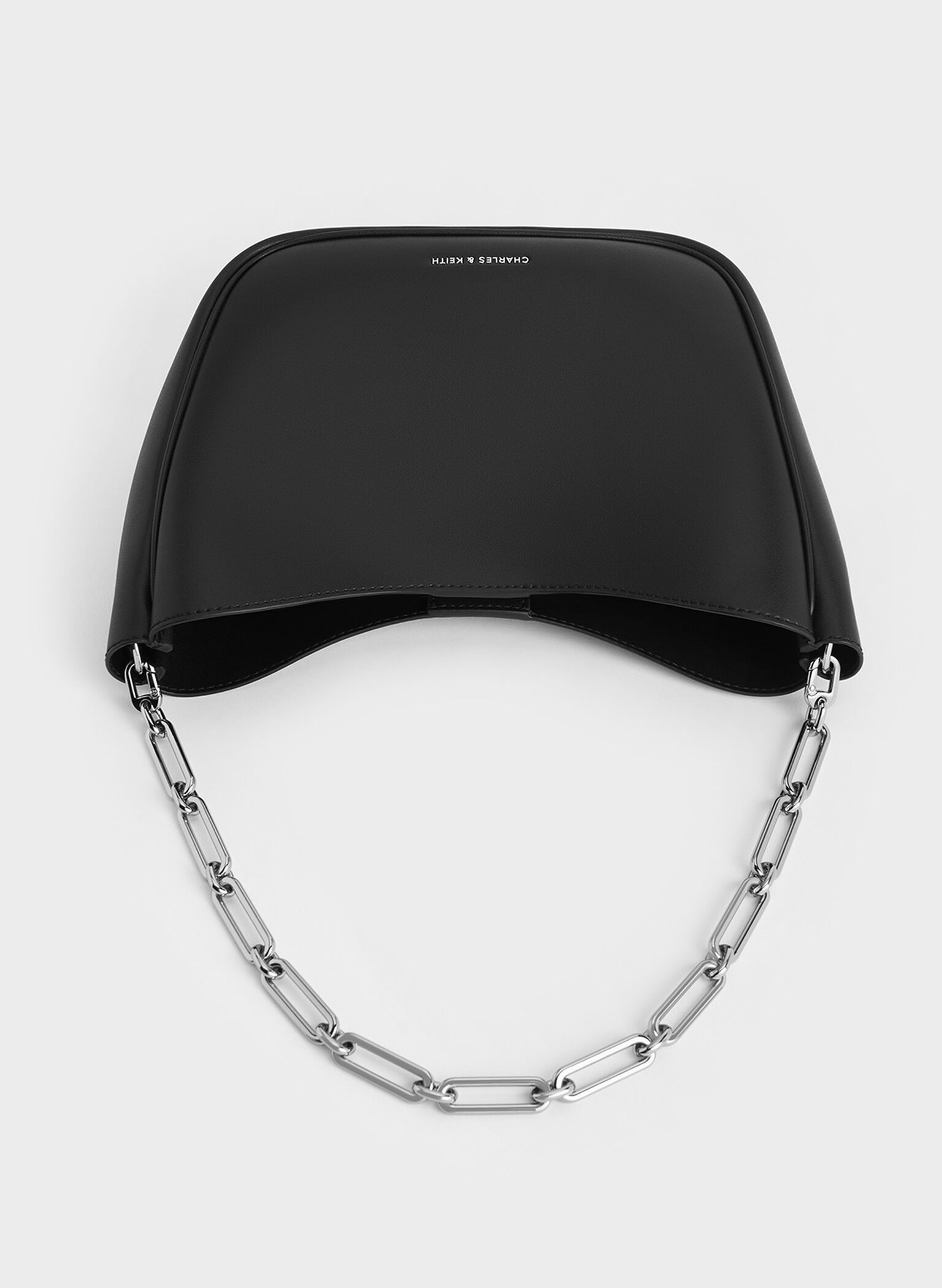 Robyn Chain-Handle Bag, Noir, hi-res