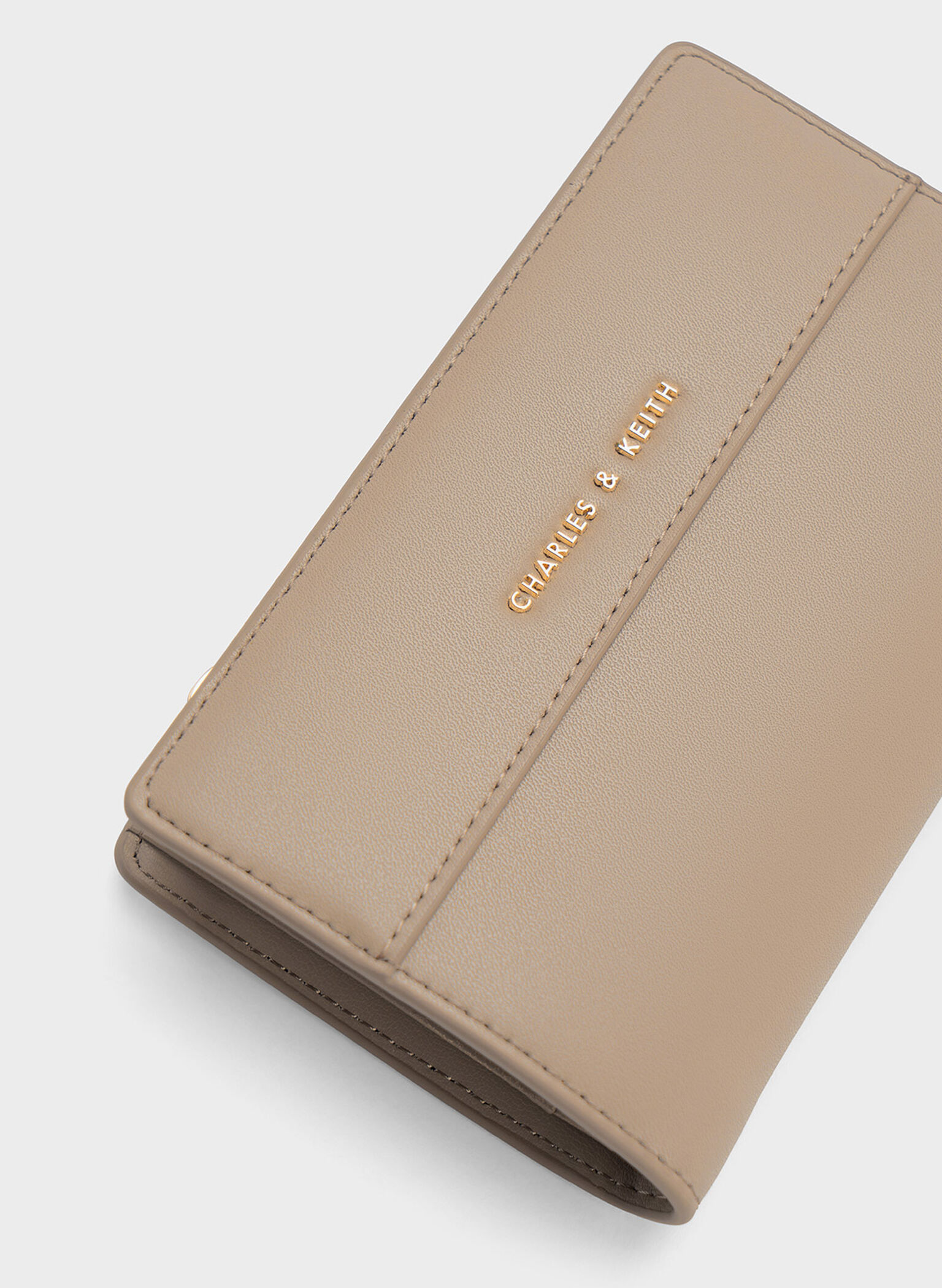 Cadence Top-Zip Wallet, Taupe, hi-res
