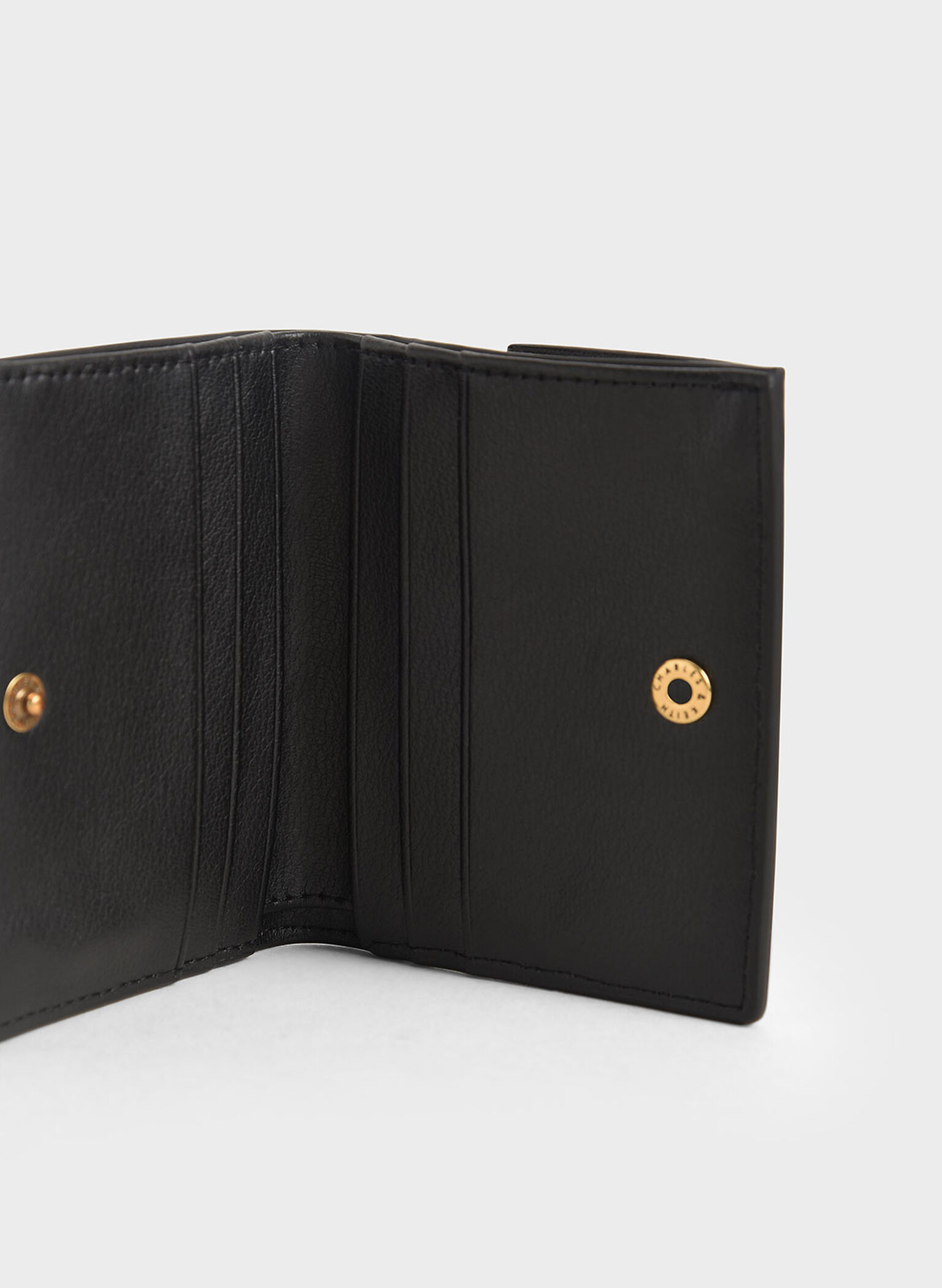 Daisy Bi-Fold Small Wallet, Black, hi-res