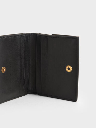 Daisy Bi-Fold Small Wallet, Black, hi-res