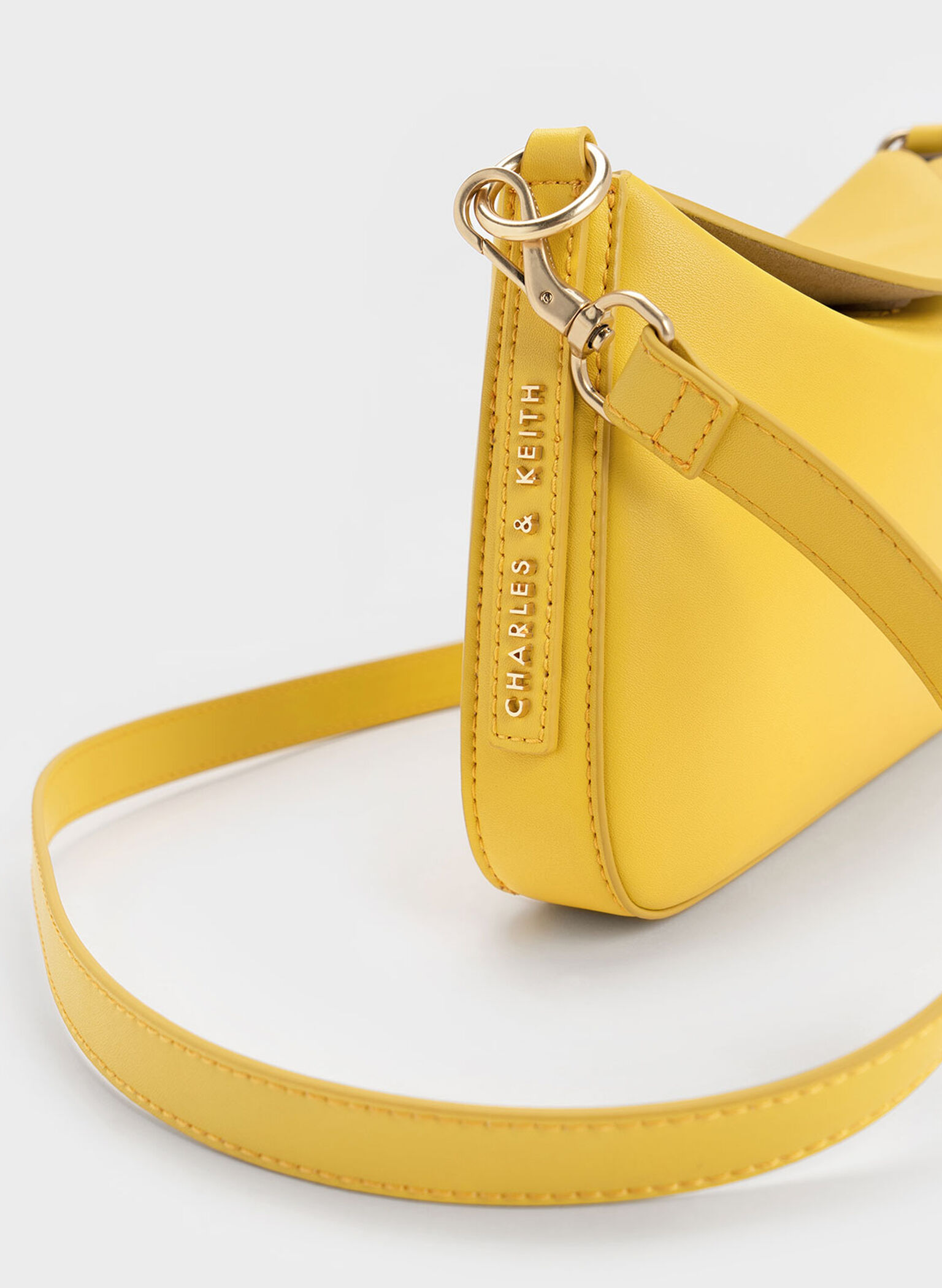 Catena Chain-Handle Bag, Yellow, hi-res