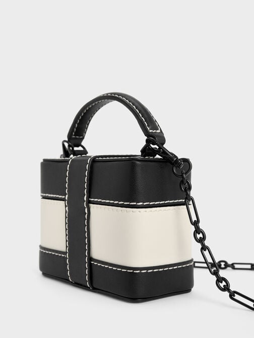 Mini Bronte Contrast Trim Top Handle Bag, Multi, hi-res