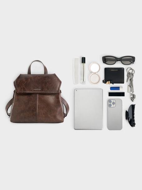 Noane Backpack, Distressed Coffee, hi-res