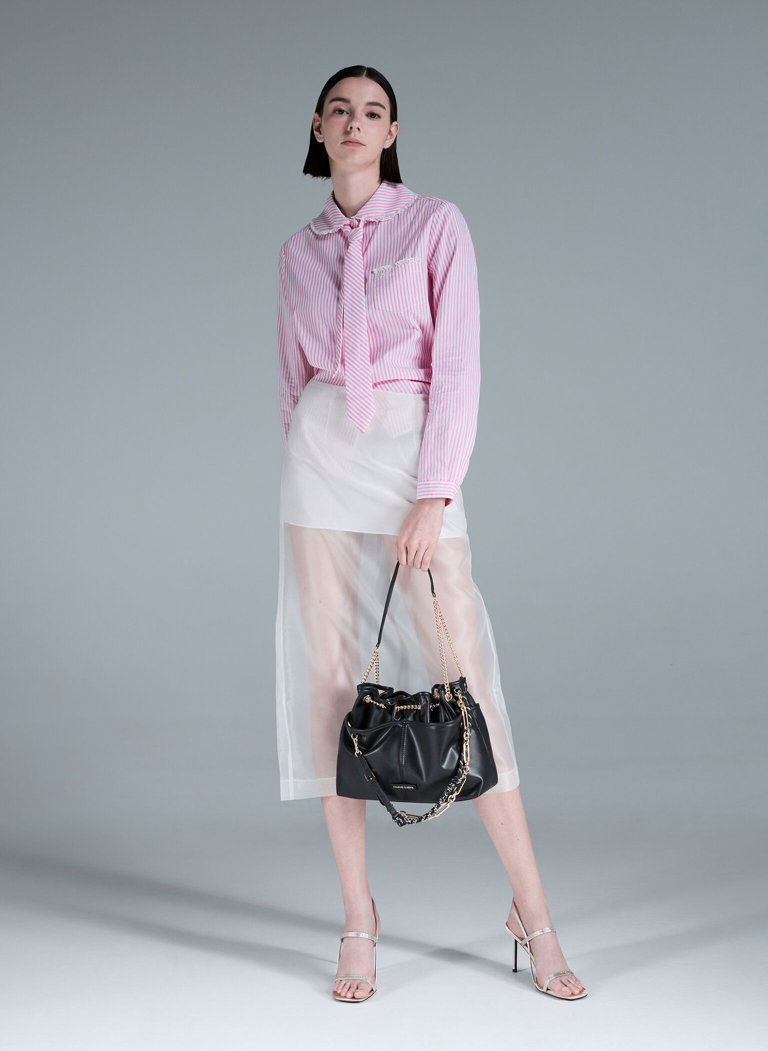 Addison Knotted-Rope Tote Bag, Black, hi-res