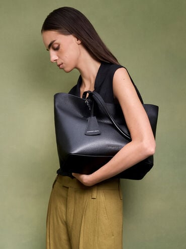 Beryl Tote Bag, Noir, hi-res