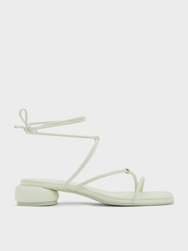 Strappy Tie-Around Sandals, Mint Sorbet, hi-res