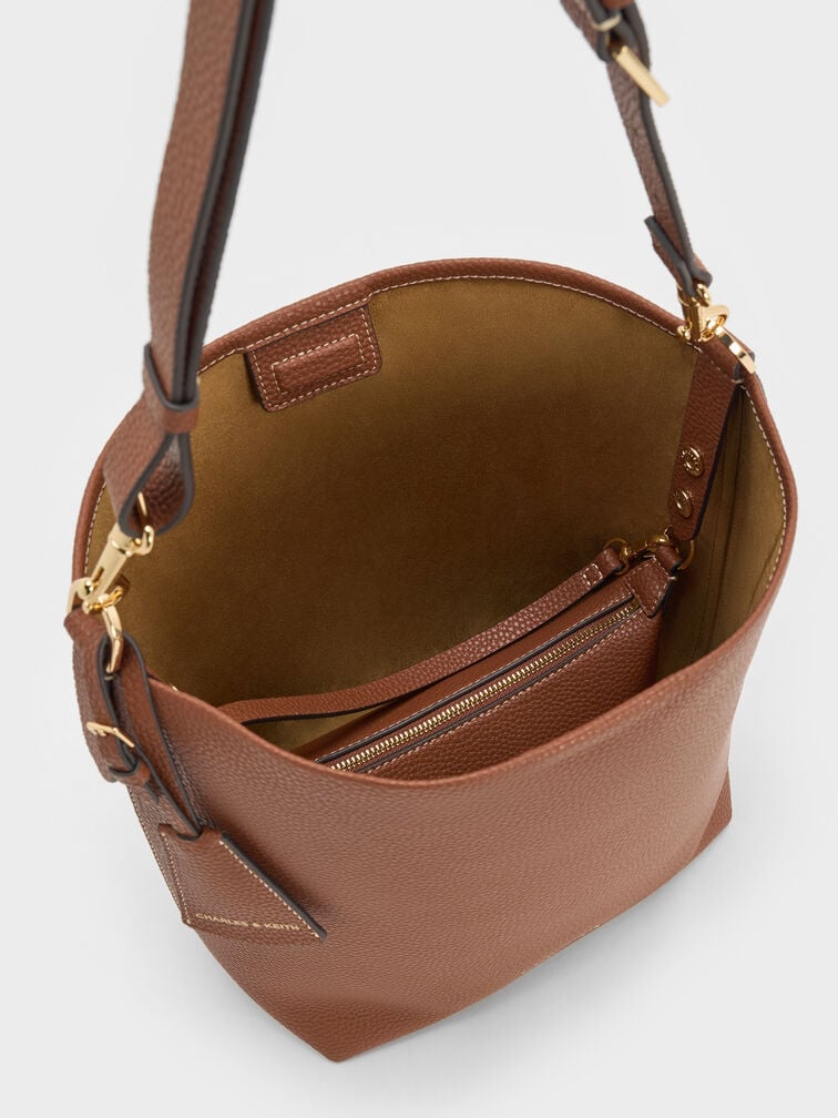 Beryl Bucket Bag, Chocolate, hi-res