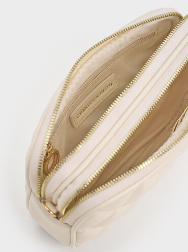 Mini Apfra Quilted Crossbody Bag, Cream, hi-res