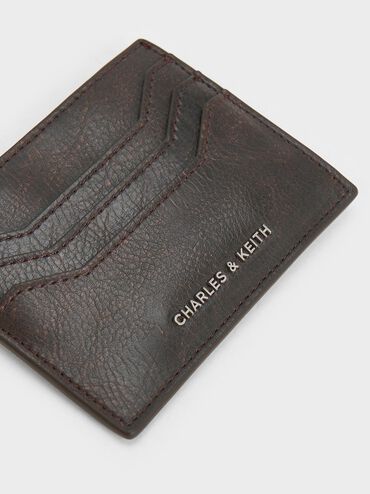 Carli Multi-Slot Card Holder, Dark Brown, hi-res