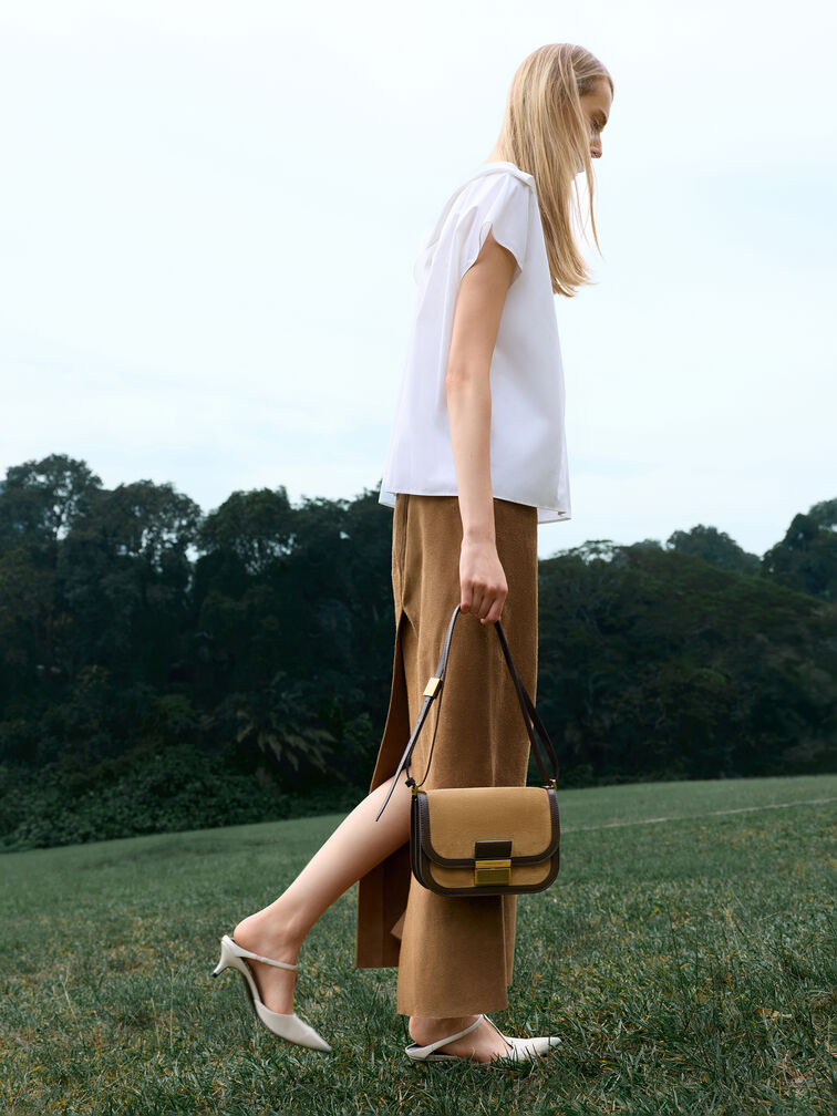 Charlot Recycled Suede Bag, Sahara Sand, hi-res