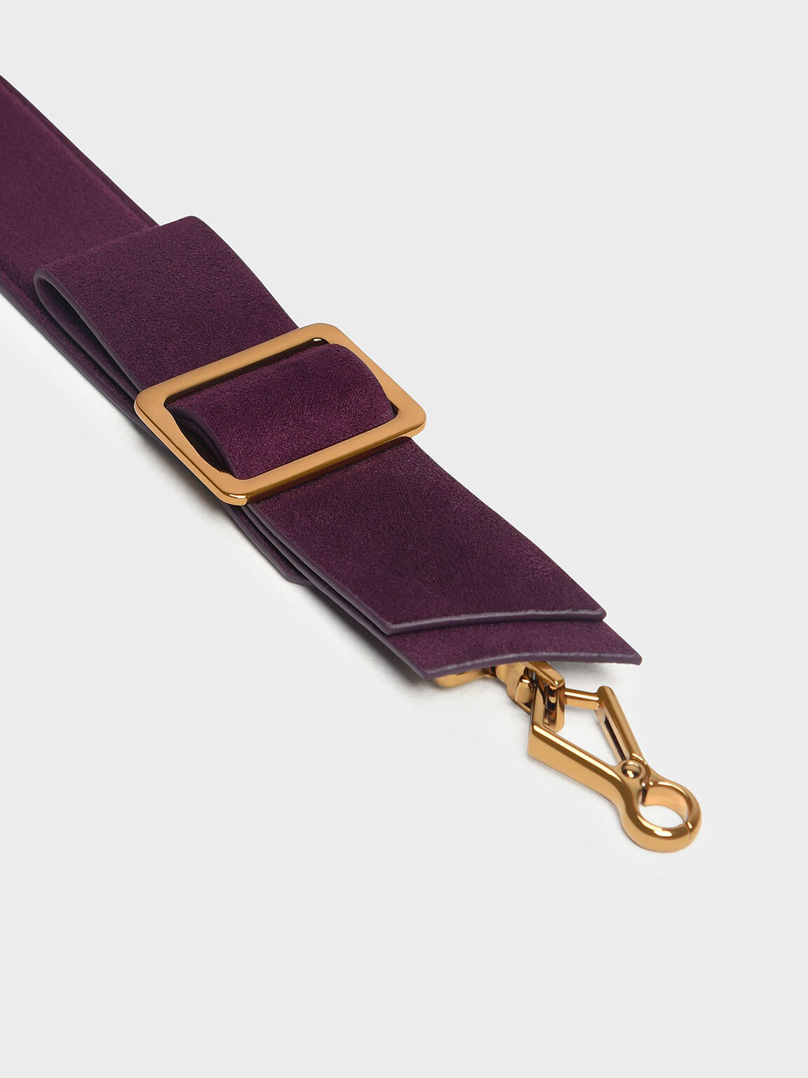 Buckled Bow Detail Mini Strap, Purple, hi-res