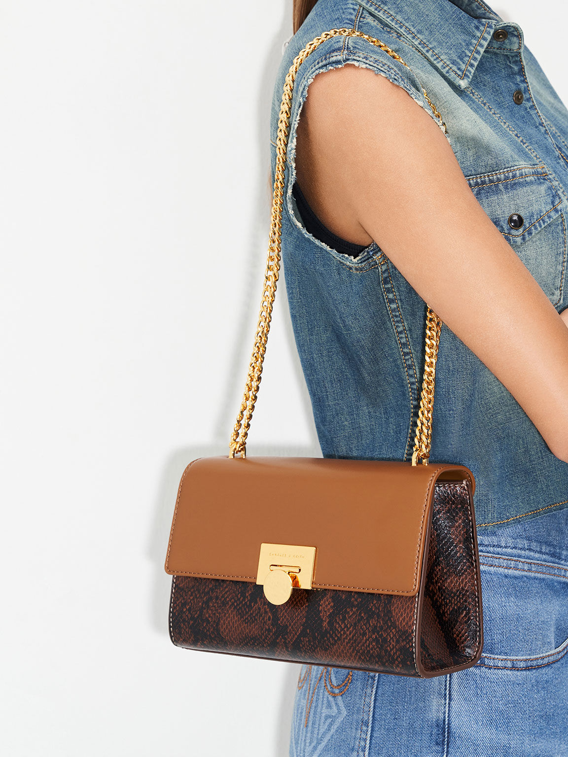 Charles & keith bow detail handbag new arrivals