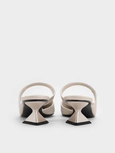 Vada Asymmetric Sculptural Heel Pumps, White, hi-res
