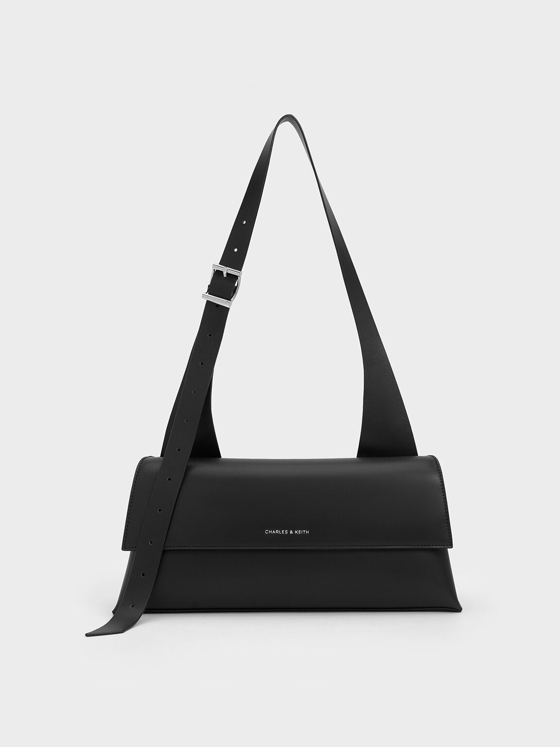Marceline Trapeze Shoulder Bag Noir