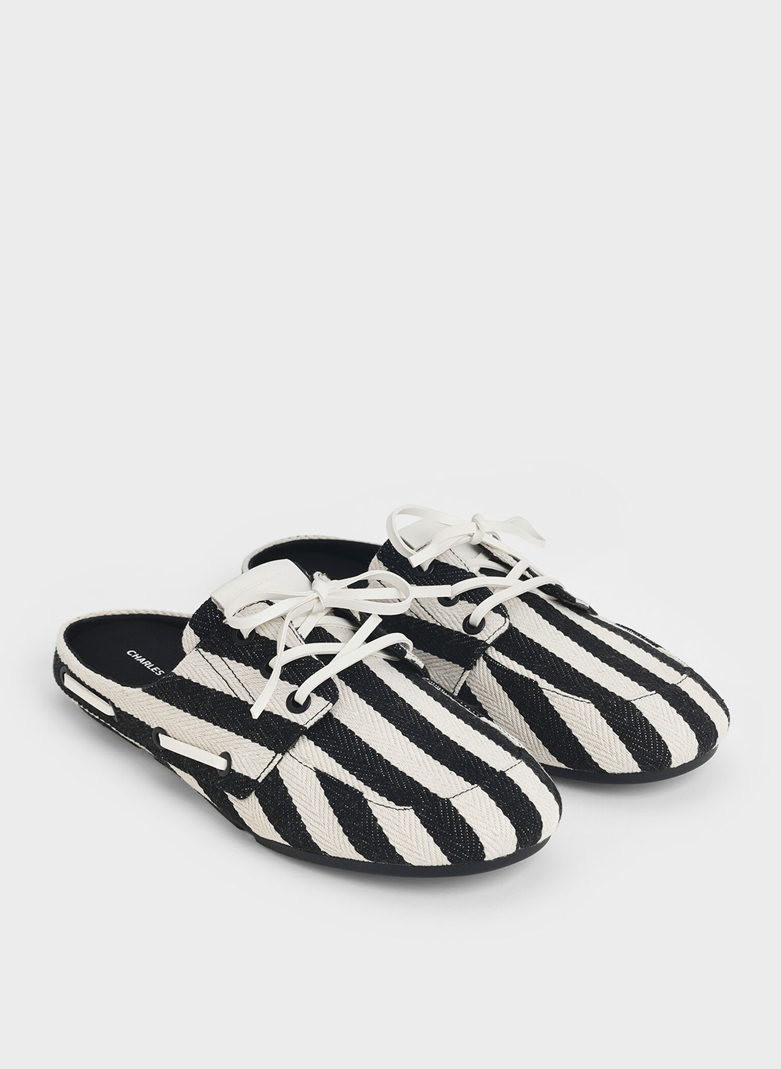 Striped Slip-On Boat Shoes, Multi, hi-res