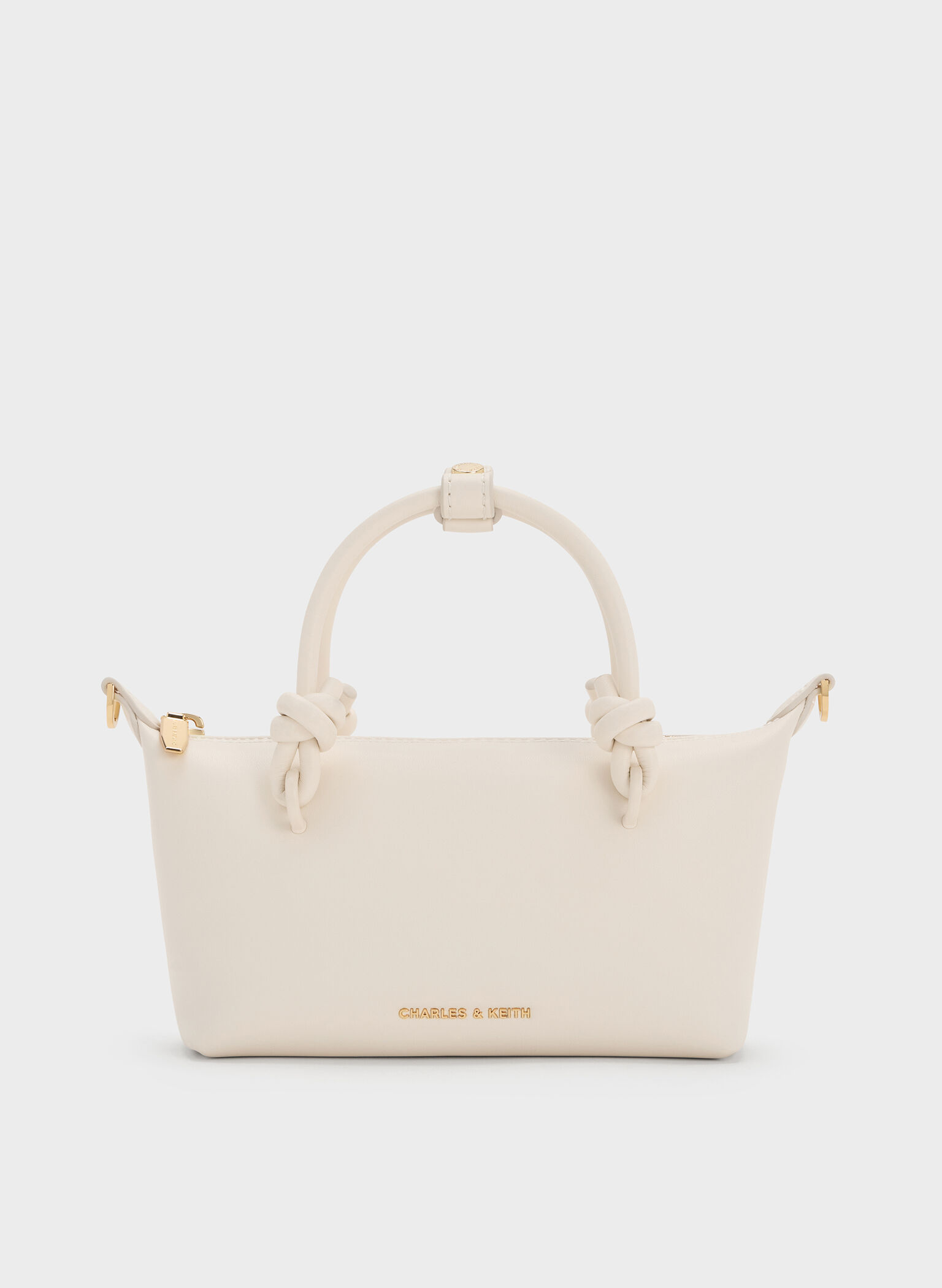 Sammie Knotted-Handle Tote Bag, Cream, hi-res