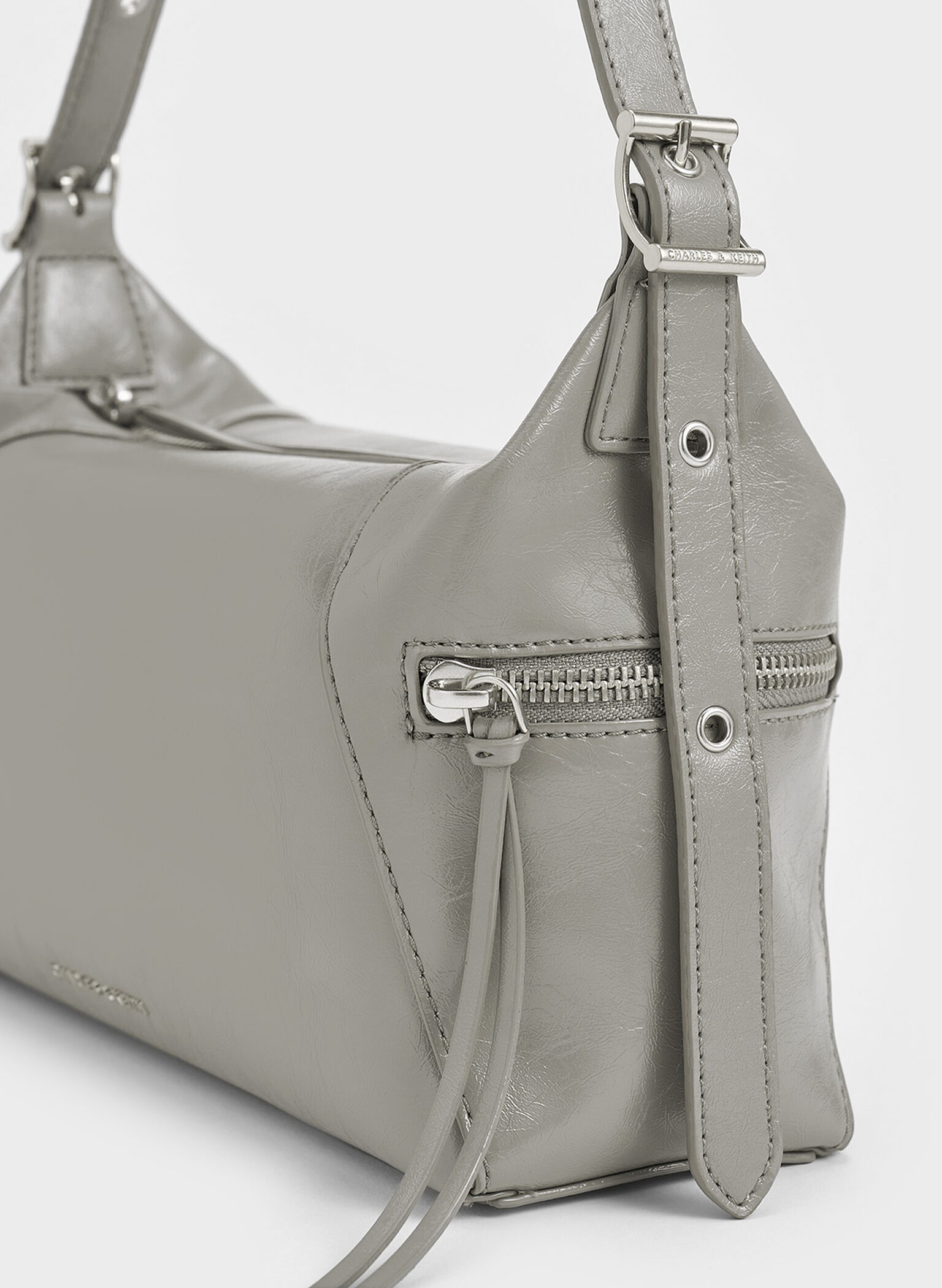Xylia Shoulder Bag, Grey, hi-res