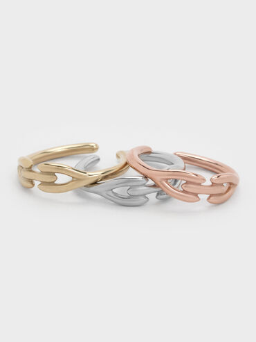 Kris Sculptural Ring, Silver, hi-res