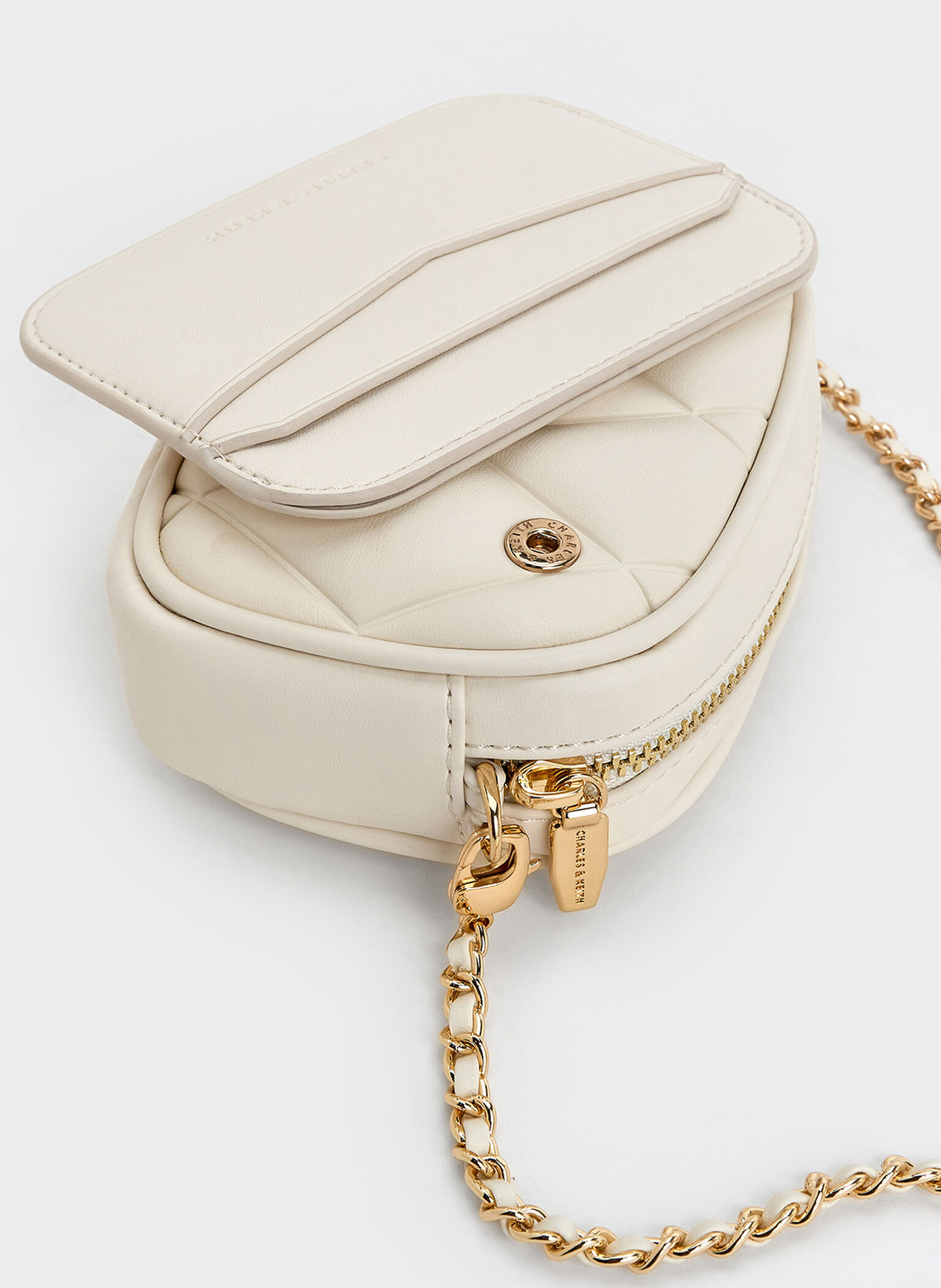 Arwen Quilted Mini Bag, Cream, hi-res
