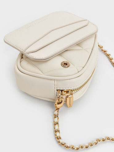 Arwen Quilted Mini Bag, Cream, hi-res