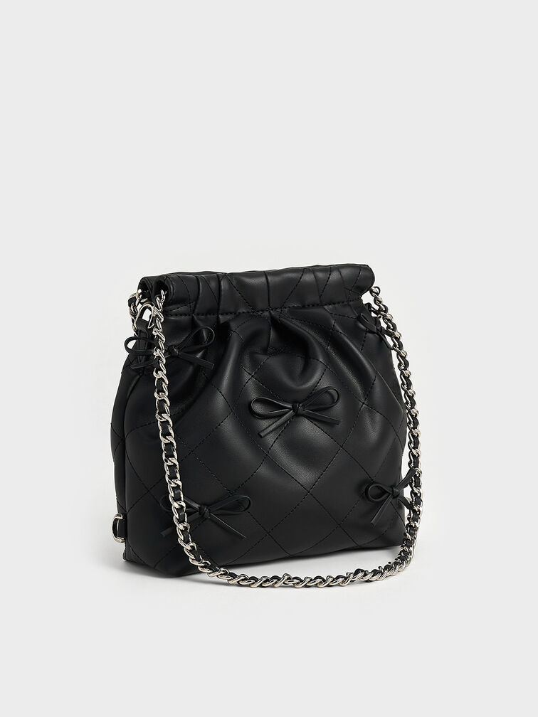 Duo Bow Backpack, Noir, hi-res