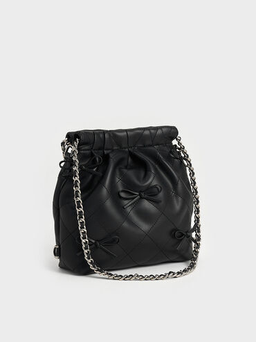 Duo Bow Backpack, Noir, hi-res