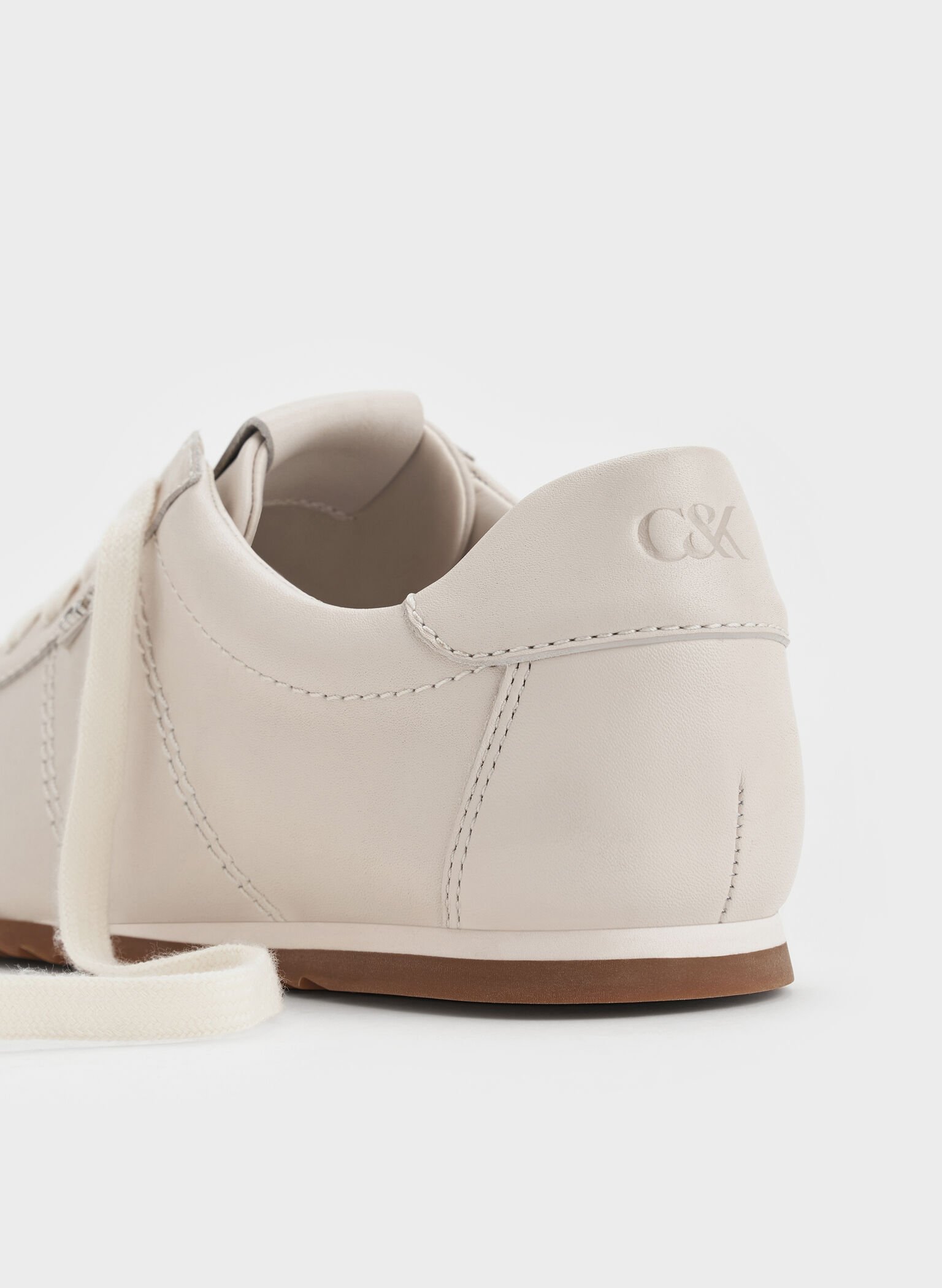 Jace Leather Sneakers, Chalk, hi-res