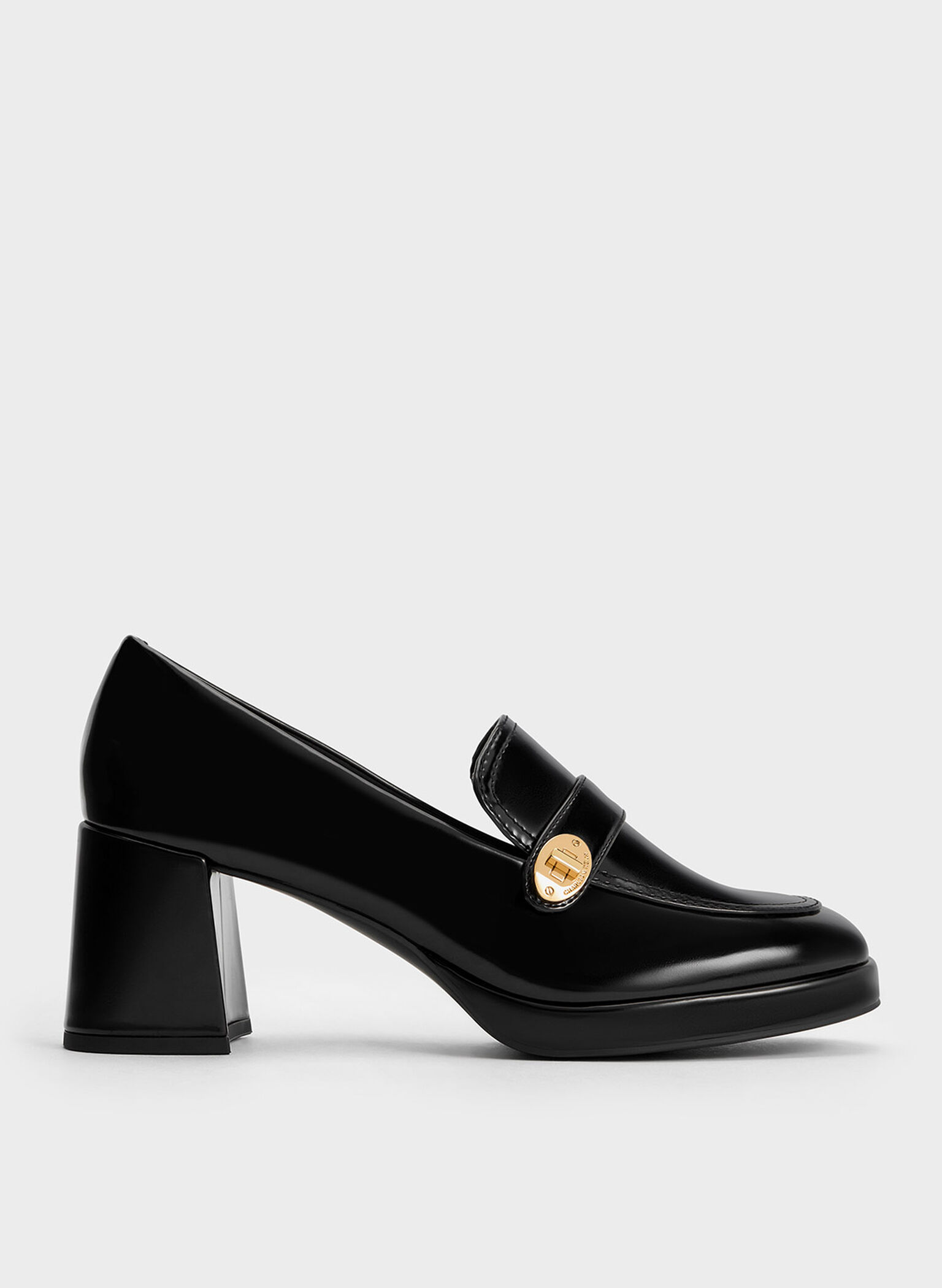 Hettie Metallic Accent Loafer Pumps, Black Box, hi-res