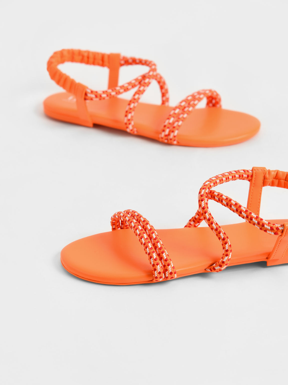 Bright sales orange sandals