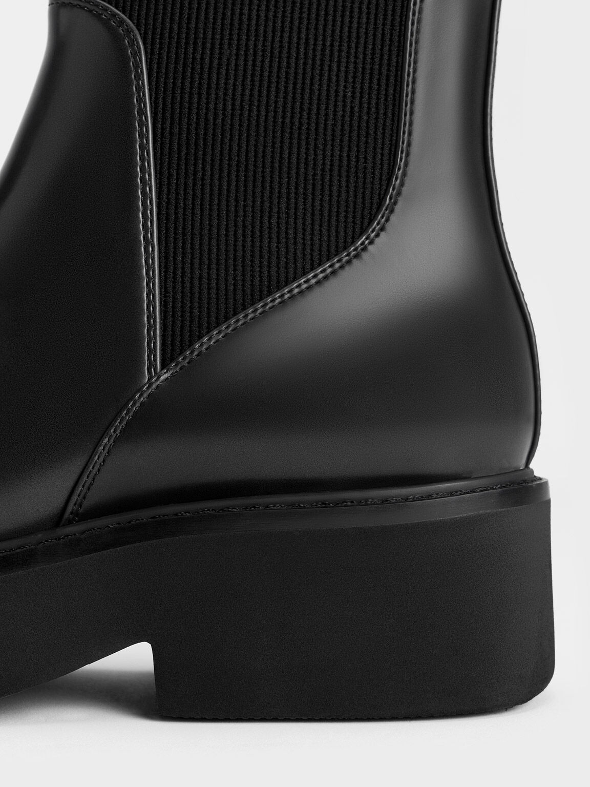 Black Ankle Sock Boots CHARLES KEITH UK