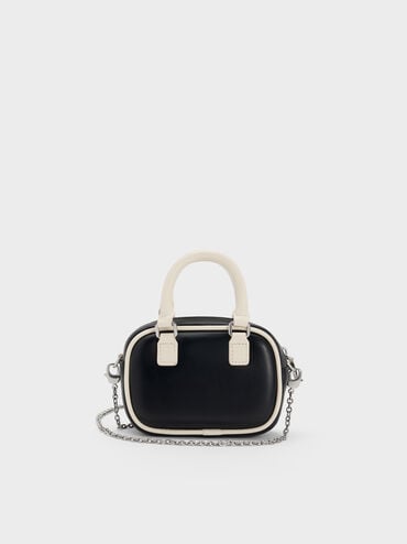 Sianna Two-Tone Bowling-Bag Charm, Multi, hi-res