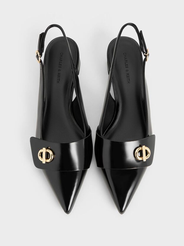 Marley Slingback Pumps, Black Box, hi-res