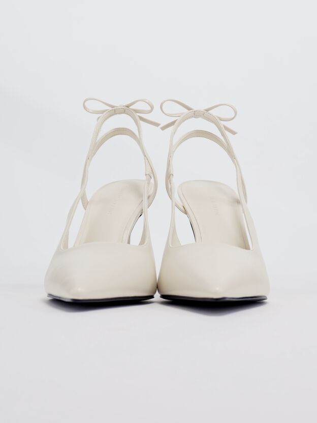 Back-Bow Slingback Pumps, Chalk, hi-res