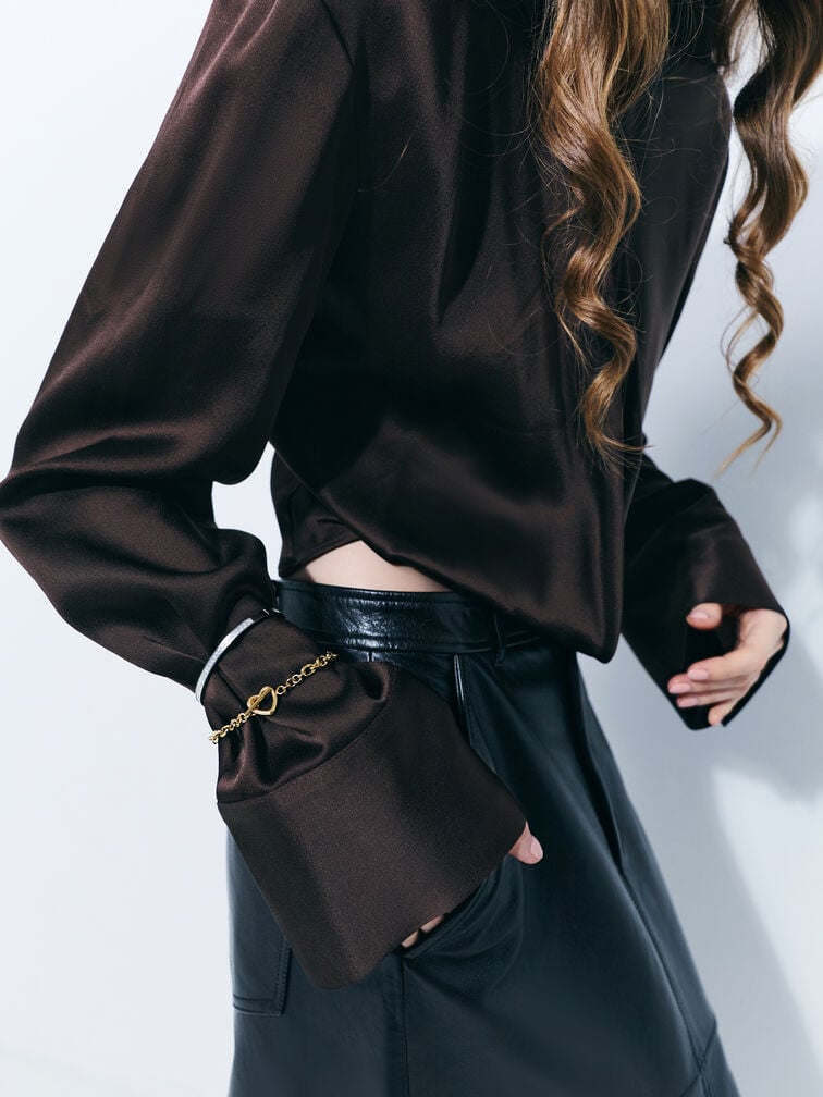 Annalise Heart Bracelet, Gold, hi-res