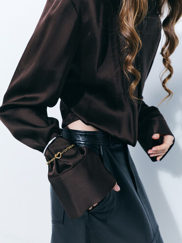 Annalise Heart Bracelet, Gold, hi-res