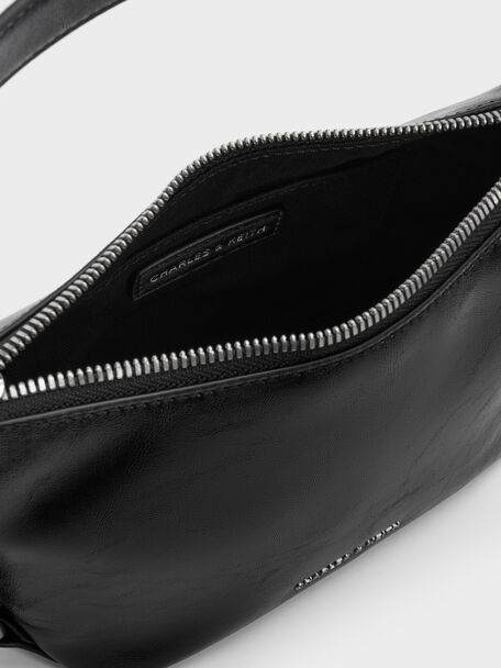 Tatiana Tassel Hobo Bag, Noir, hi-res