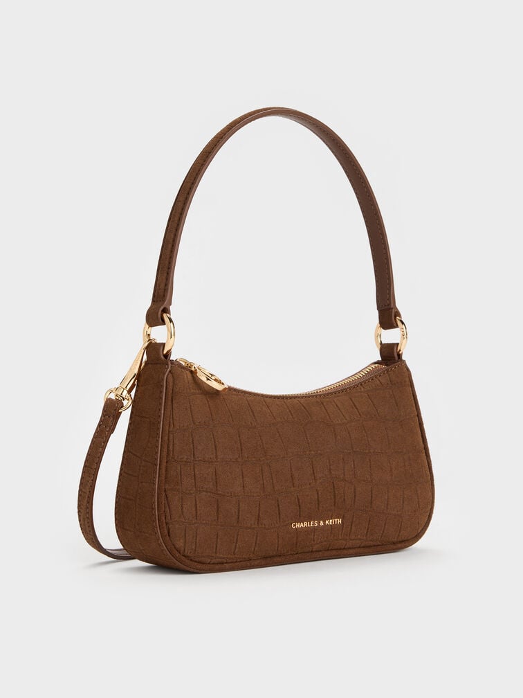 Elspeth Shoulder Bag, Chocolate, hi-res