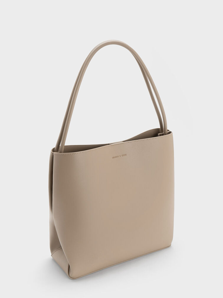 Leia Tote Bag, Taupe, hi-res