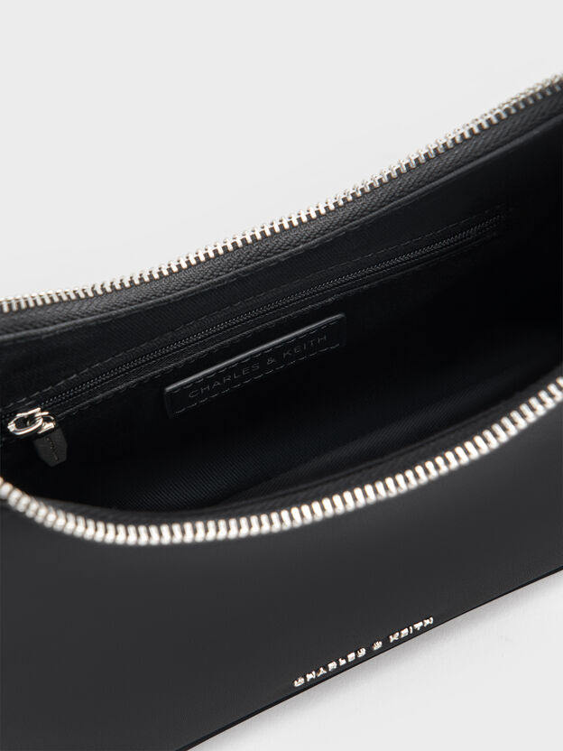 Lane Chain-Strap Shoulder Bag, Noir, hi-res