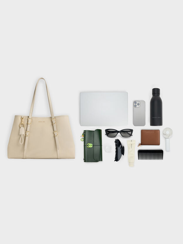 Levy Nylon Tote Bag, Dusted Oat, hi-res