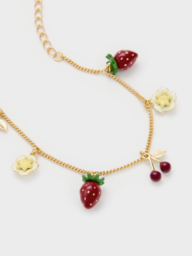 Francie Charm Bracelet, Gold, hi-res